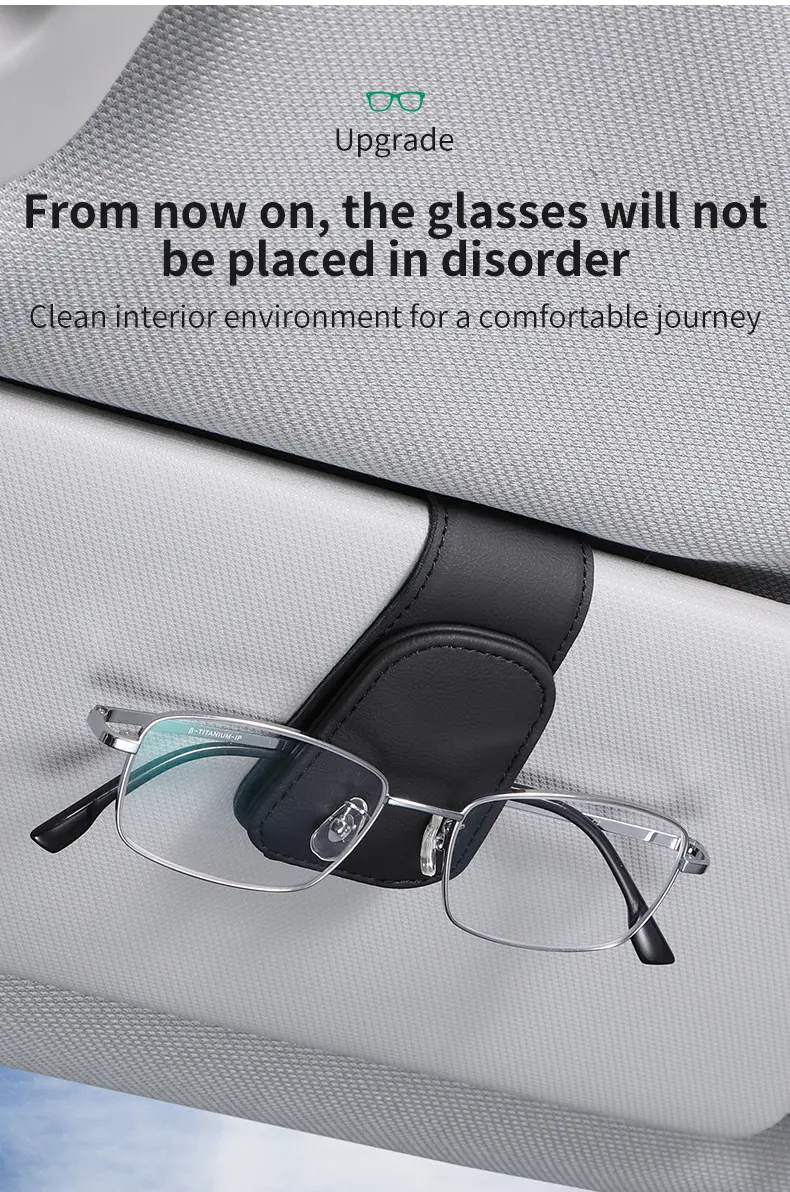 Multifunctional Glasses Clip Storage Mocha Brown — feature 7