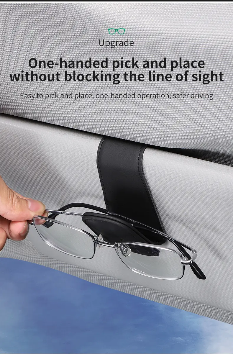 Multifunctional Glasses Clip Storage Mocha Brown — feature 9