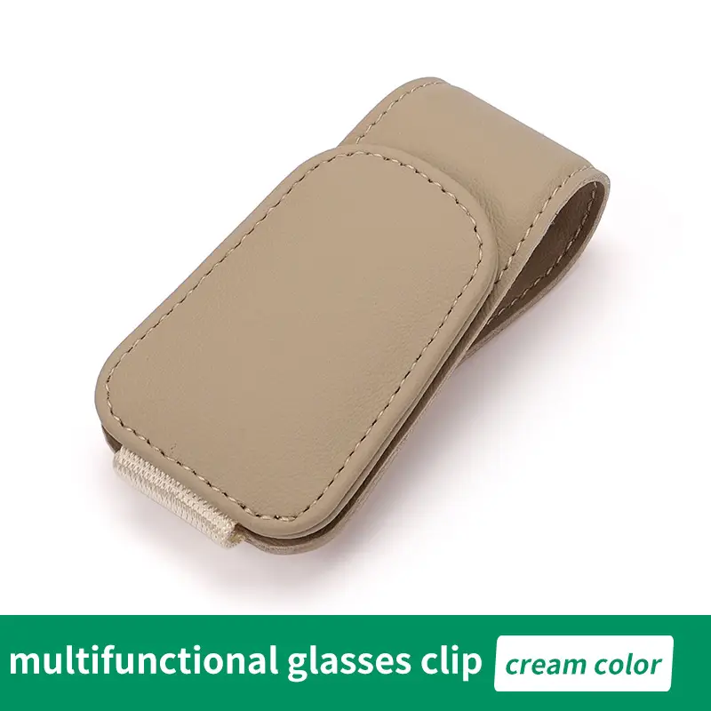 Multifunctional Glasses Clip Storage Mocha Brown