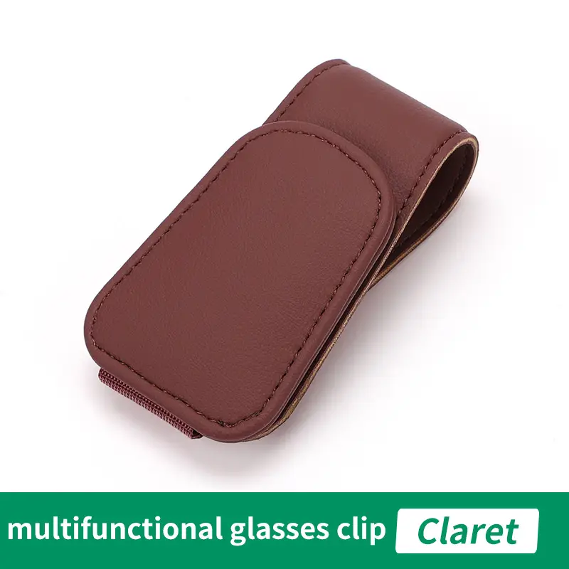 Multifunctional Glasses Clip Storage Mocha Brown