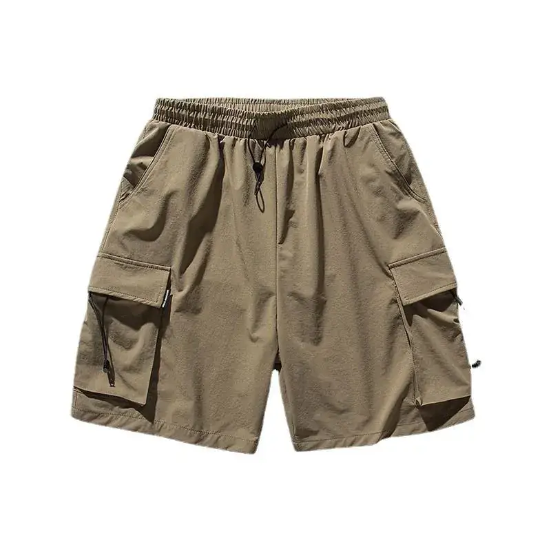 Men's Black Graphic Shorts with Cap and Sneakers - Image 8