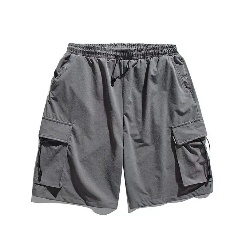 Men's Black Graphic Shorts with Cap and Sneakers — feature 9