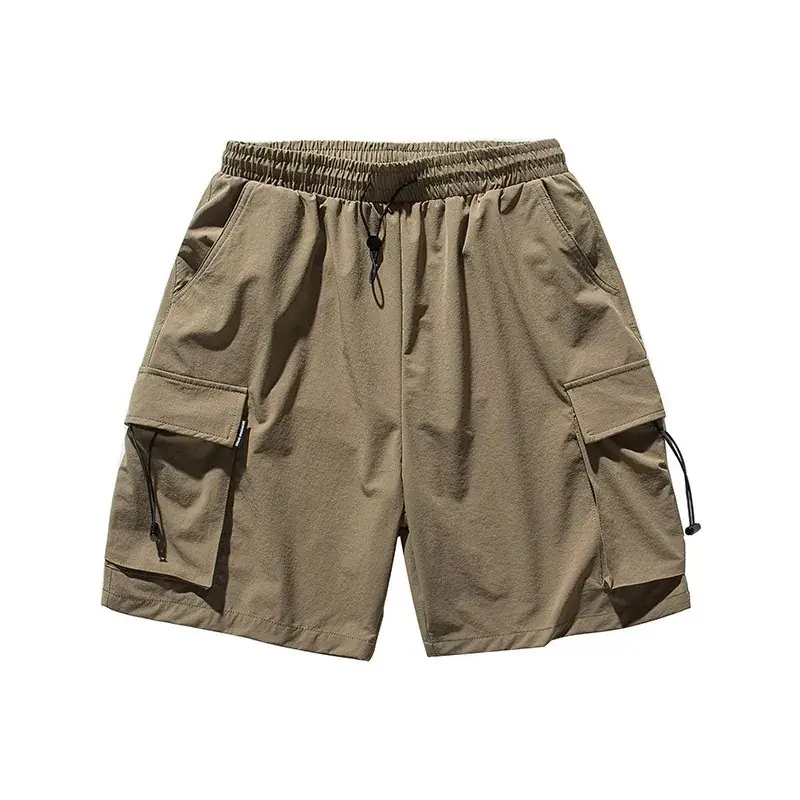 Men's Black Graphic Shorts with Cap and Sneakers - Image 3