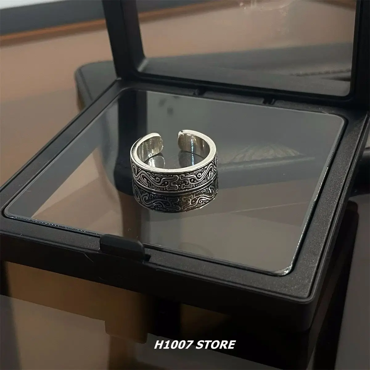 Adjustable Punk Ring for Men Washable Adjustable Ring - Image 46