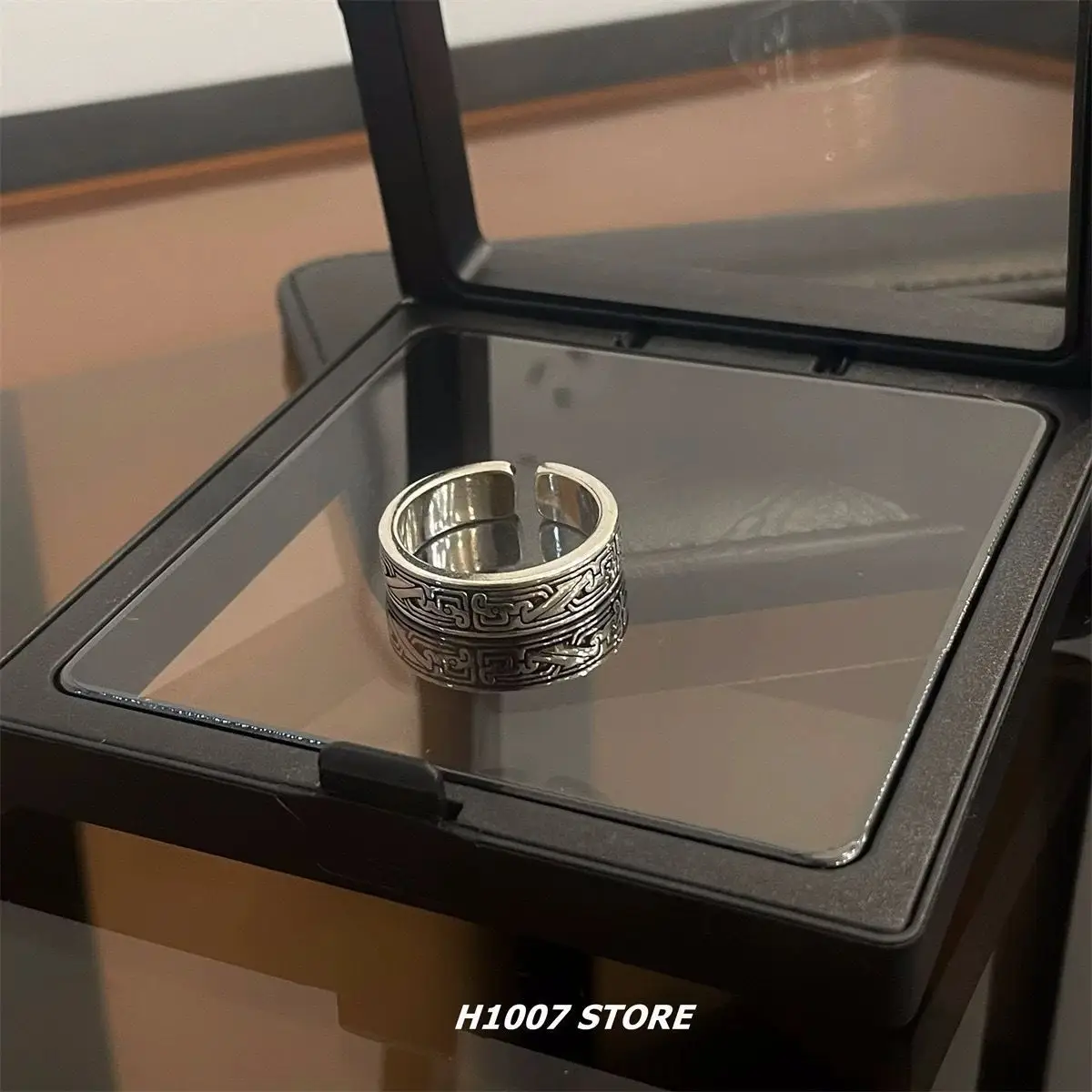 Adjustable Punk Ring for Men Washable Adjustable Ring - Image 47