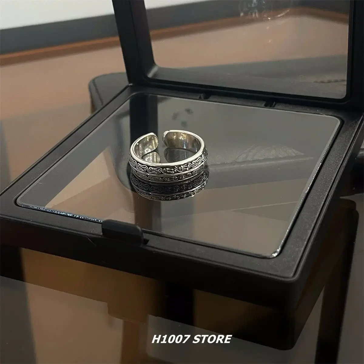 Adjustable Punk Ring for Men Washable Adjustable Ring - Image 48