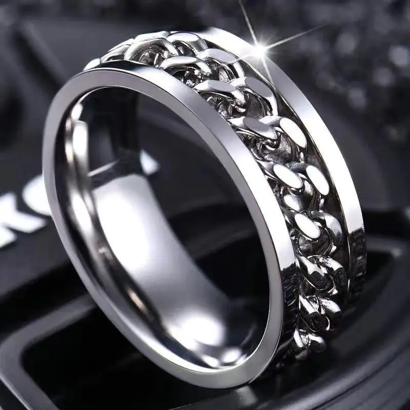 Adjustable Punk Ring for Men Washable Adjustable Ring - Image 56