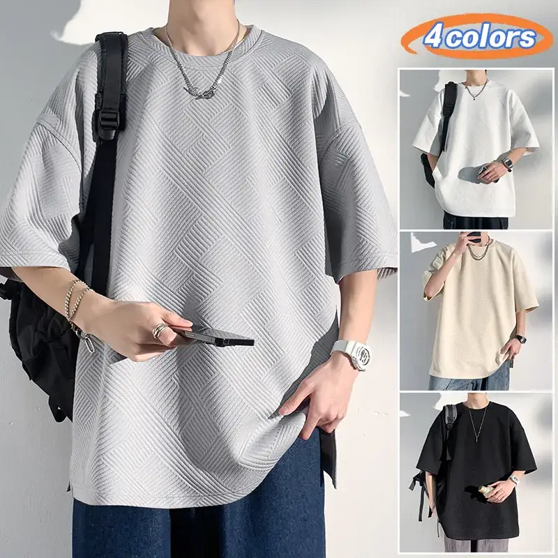 Men 350g Heavy Weight T-Shirt Large Summer 2023 - Image 8