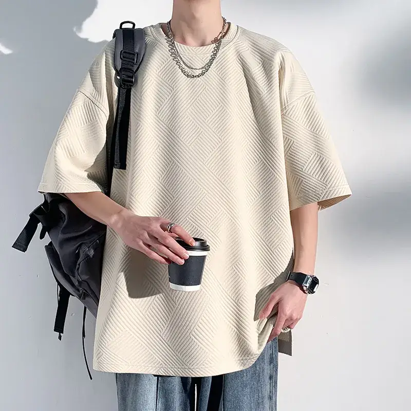 Men 350g Heavy Weight T-Shirt Large Summer 2023 - Image 4