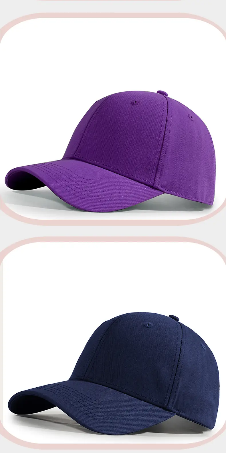 Blue 2024 Hard Top Baseball Cap for Women & Men — feature 12