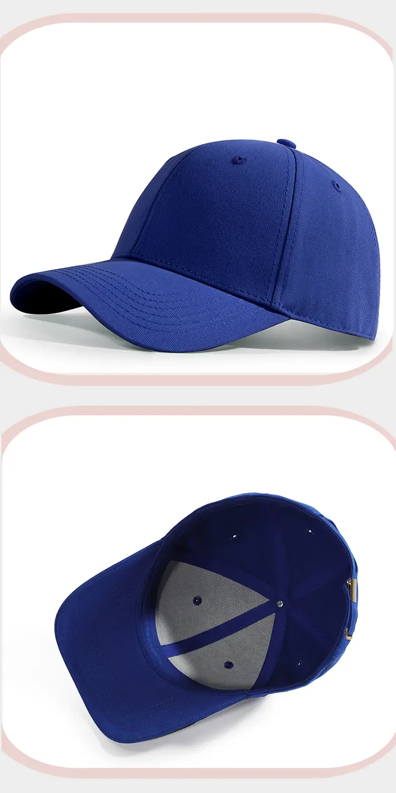 Blue 2024 Hard Top Baseball Cap for Women & Men — feature 15