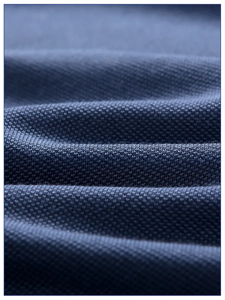Men Blue Polo T-Shirt Ice Silk Cool Short Sleeve - Image 11