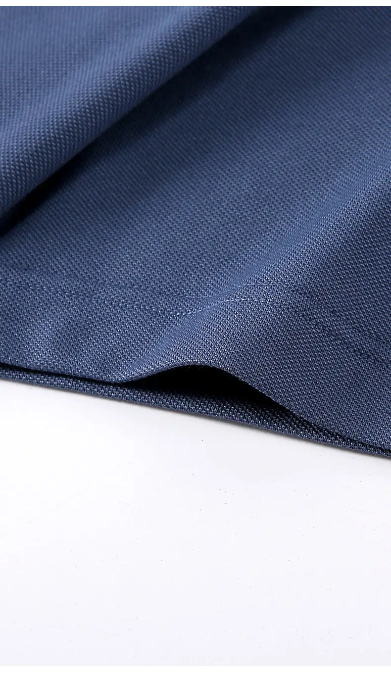 Men Blue Polo T-Shirt Ice Silk Cool Short Sleeve — feature 8