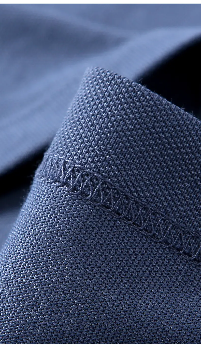 Men Blue Polo T-Shirt Ice Silk Cool Short Sleeve — feature 9