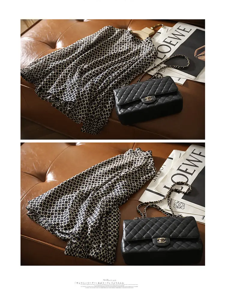 Slim Printed Silk Shirt with Double Heavy Neckline — feature 16