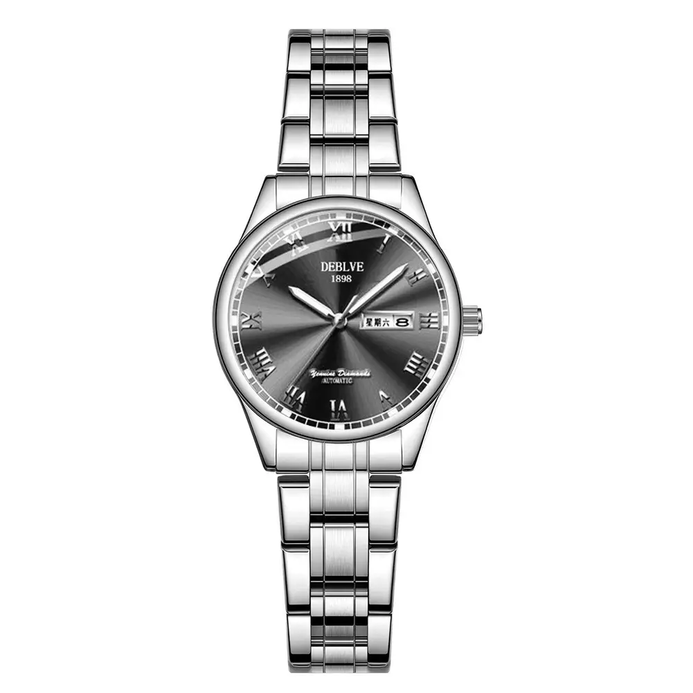 Luxury Red Dial Women's Quartz Watch with Gold & Silver Band - Image 10