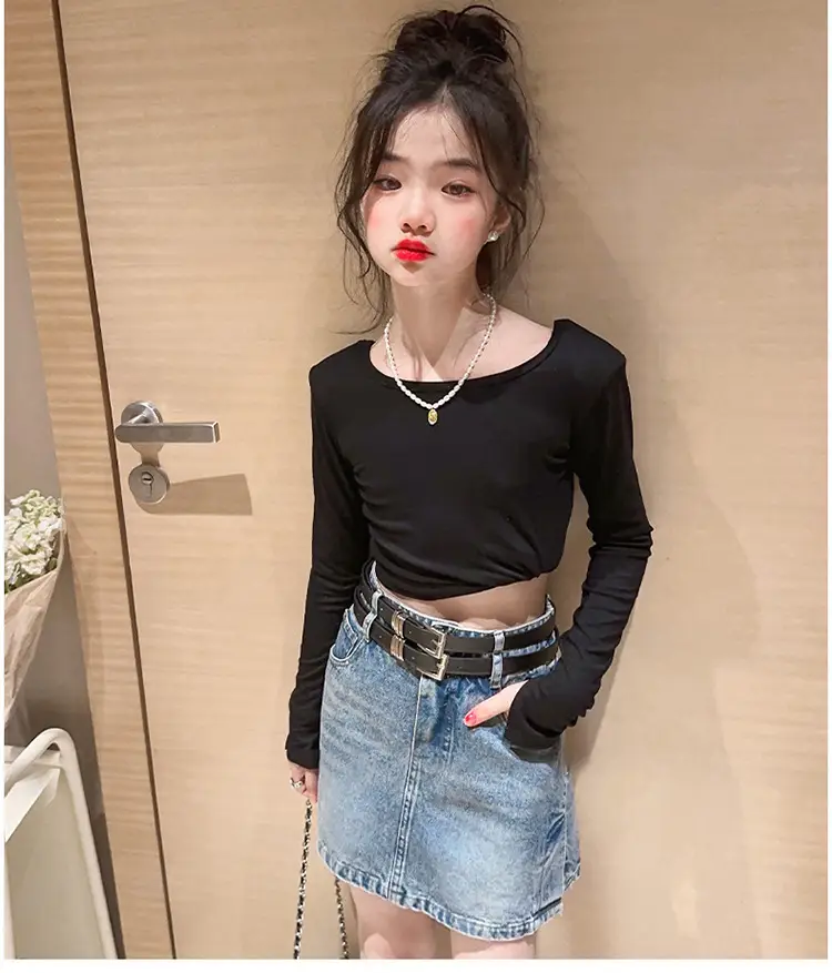 Girls Denim Skirt Set Spring Summer 2023 — feature 14