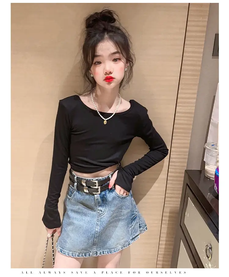 Girls Denim Skirt Set Spring Summer 2023 — feature 15
