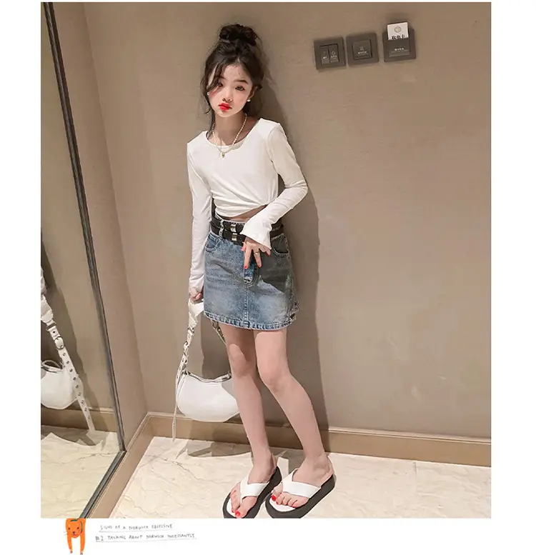 Girls Denim Skirt Set Spring Summer 2023 — feature 18