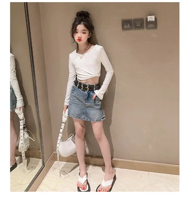 Girls Denim Skirt Set Spring Summer 2023 — feature 19