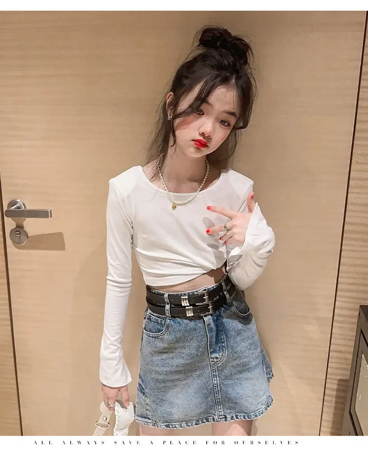 Girls Denim Skirt Set Spring Summer 2023 — feature 22