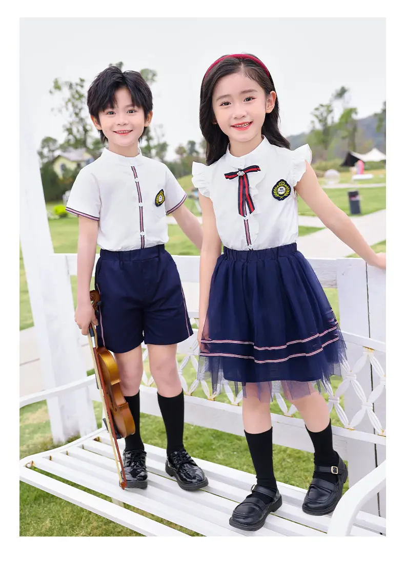 Men's White Bowtie Shorts Set for Boys — feature 10