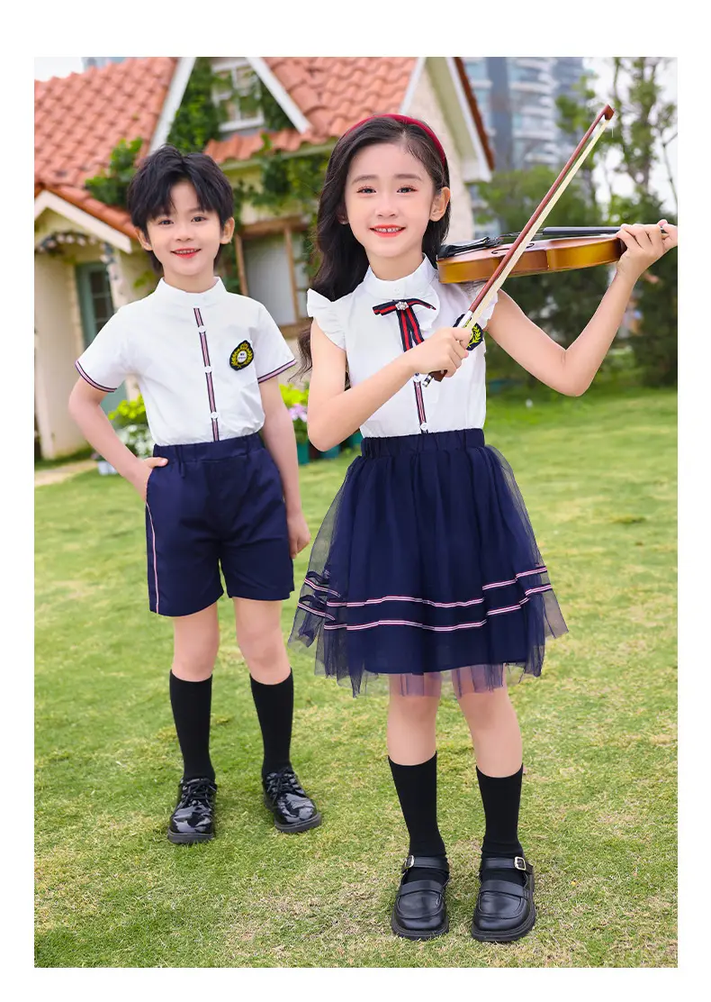 Men's White Bowtie Shorts Set for Boys — feature 12