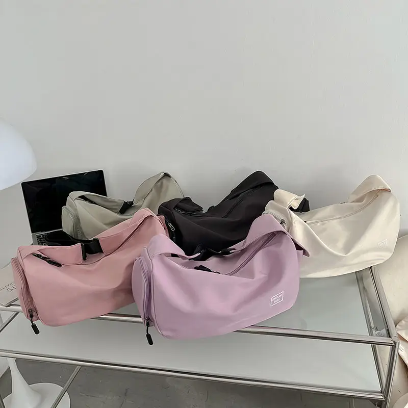 Women's Lightweight Sports Storage Bag Pink Lavender Black - Image 8