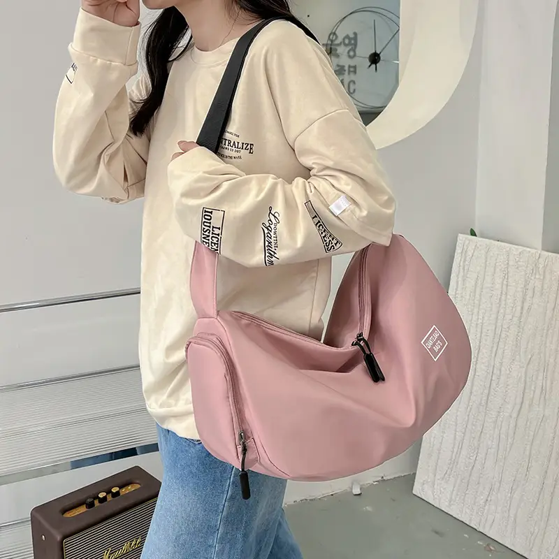 Women's Lightweight Sports Storage Bag Pink Lavender Black - Image 9