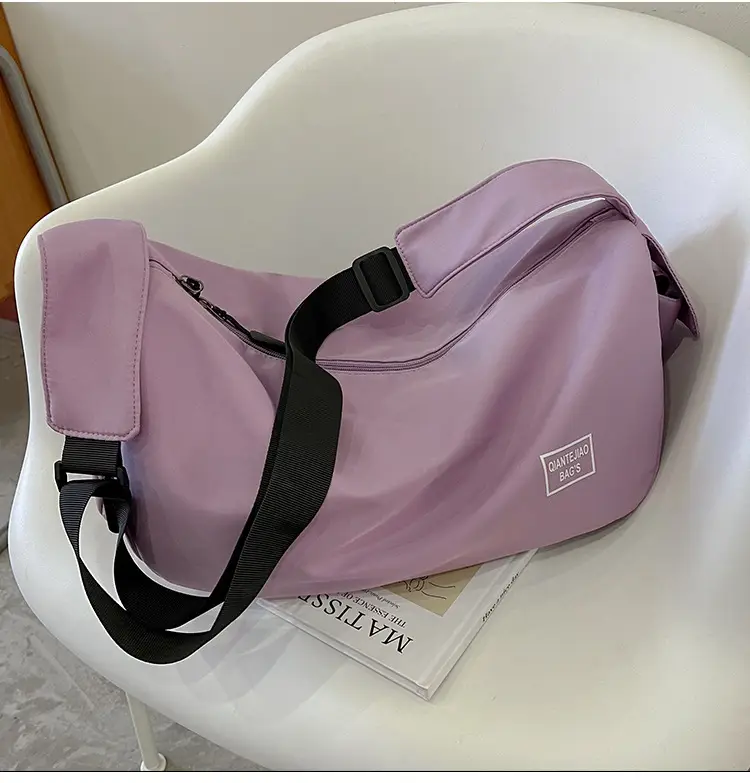 Women's Lightweight Sports Storage Bag Pink Lavender Black — feature 34