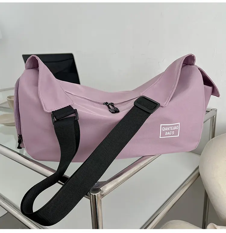 Women's Lightweight Sports Storage Bag Pink Lavender Black — feature 36