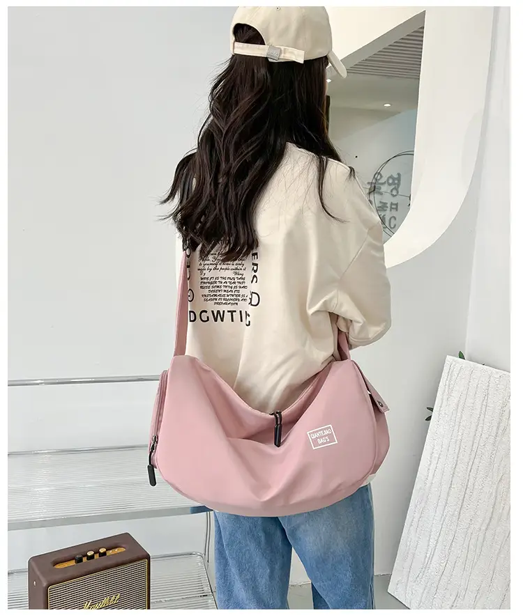 Women's Lightweight Sports Storage Bag Pink Lavender Black — feature 39