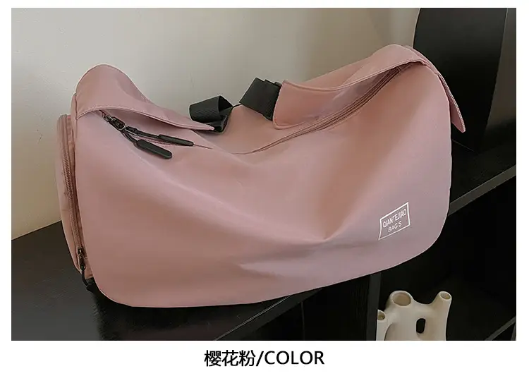 Women's Lightweight Sports Storage Bag Pink Lavender Black — feature 7