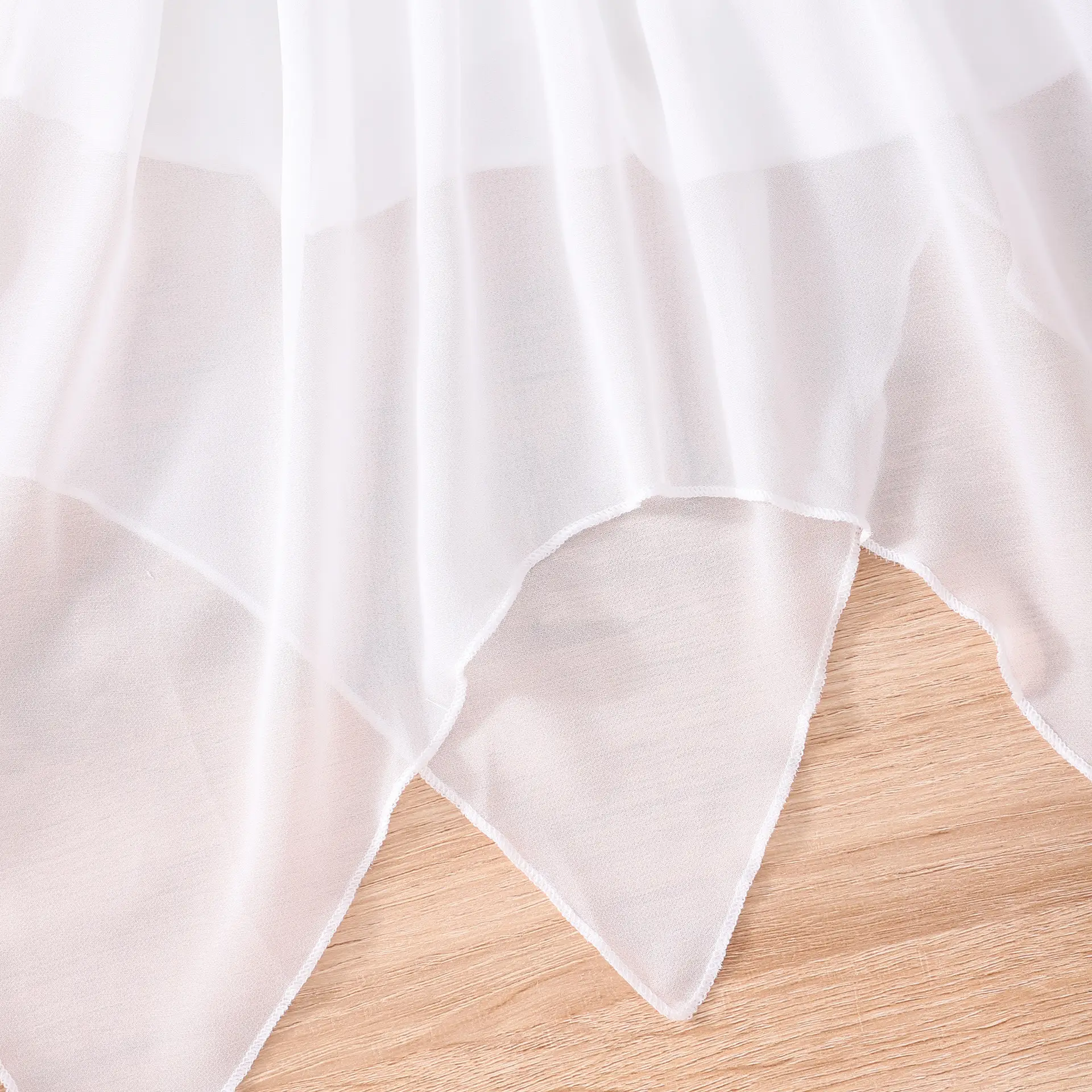White Lace Irregular Skirt Dress for Girls Middle Age — feature 3
