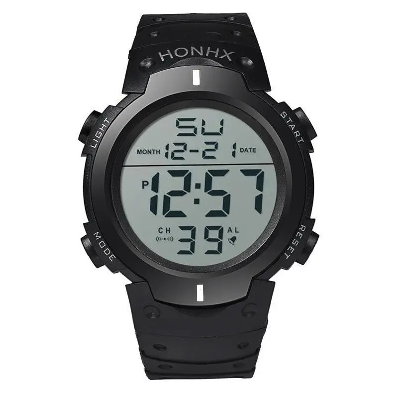 Digital Watch for Men Large Screen Cold Light LED - Image 3