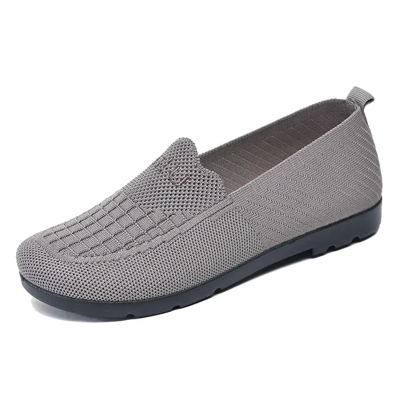 Spring and Summer Old Beijing Cloth Shoes Women's Mesh Shoes Breathable Mesh Shoes for Middle-aged and Elderly Moms Shoes Shallow Mouth Flat Shoes Non-slip Soft Sole - Image 3
