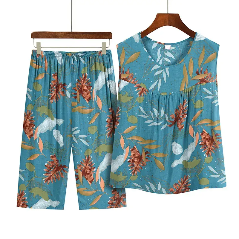 2023 New Summer Printed Sleeveless Suit for Women - Image 8