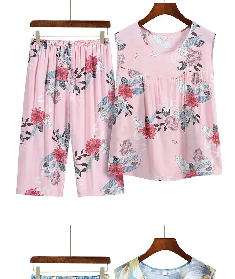 2023 New Summer Printed Sleeveless Suit for Women — feature 11