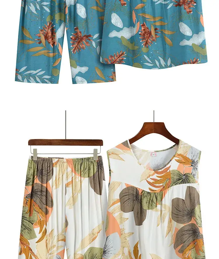2023 New Summer Printed Sleeveless Suit for Women — feature 8