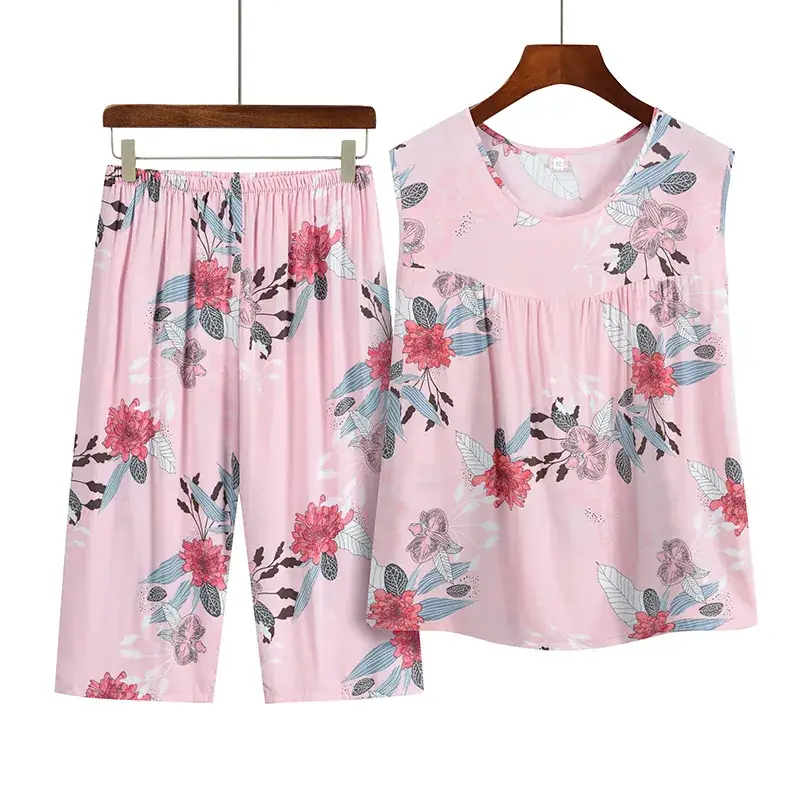 2023 New Summer Printed Sleeveless Suit for Women - Image 5