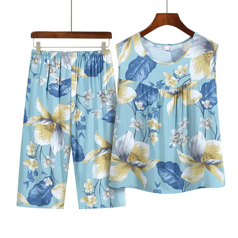 2023 New Summer Printed Sleeveless Suit for Women - Image 6