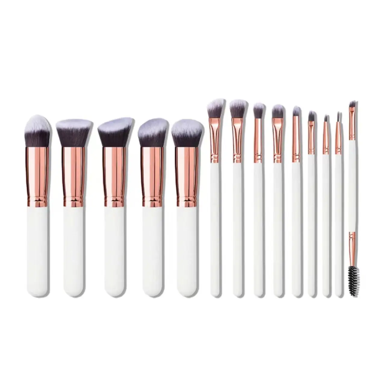 5-Piece Makeup Brush Set with Blush Brush & Storage Bag - Image 8