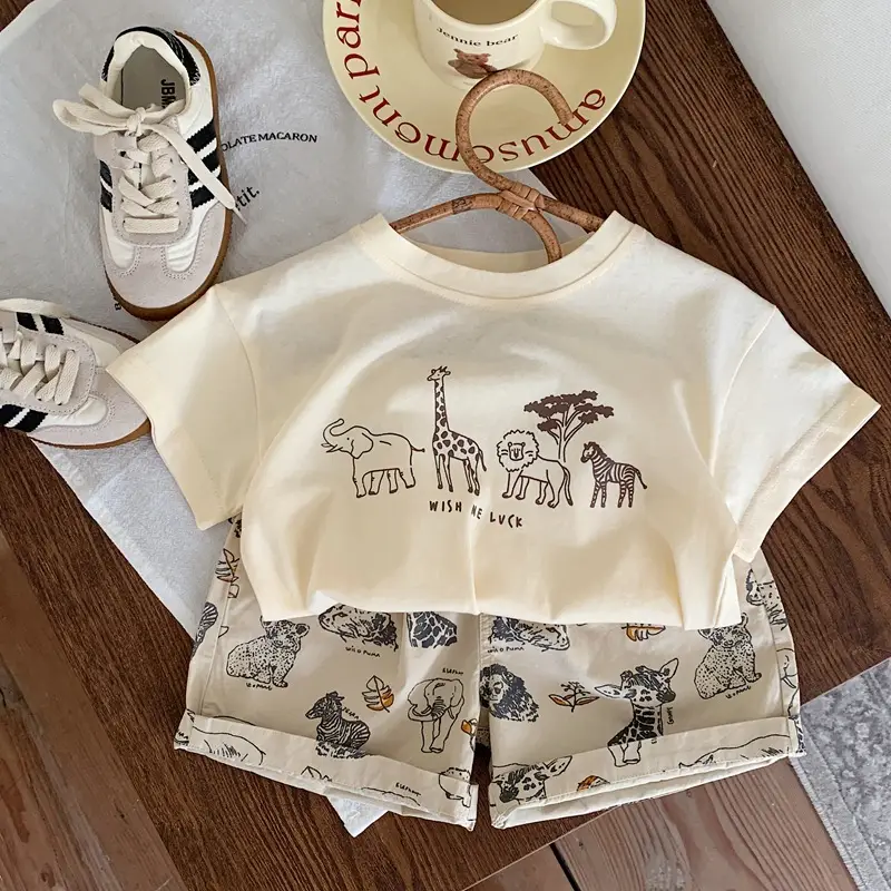 Kids Cartoon T-Shirt White 2025 Summer — feature 4