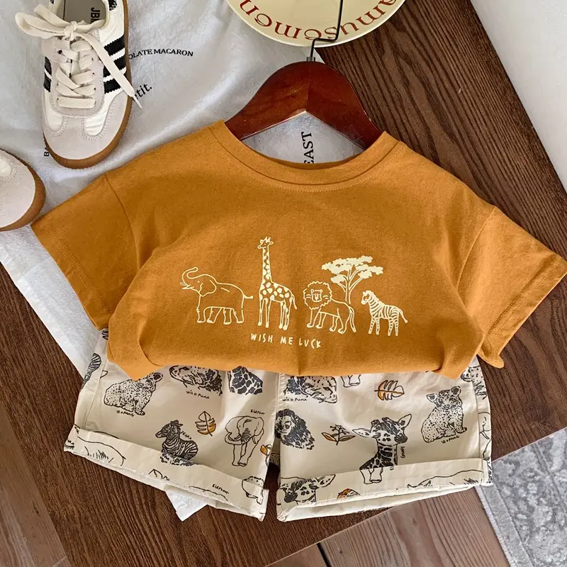 Kids Cartoon T-Shirt White 2025 Summer — feature 5