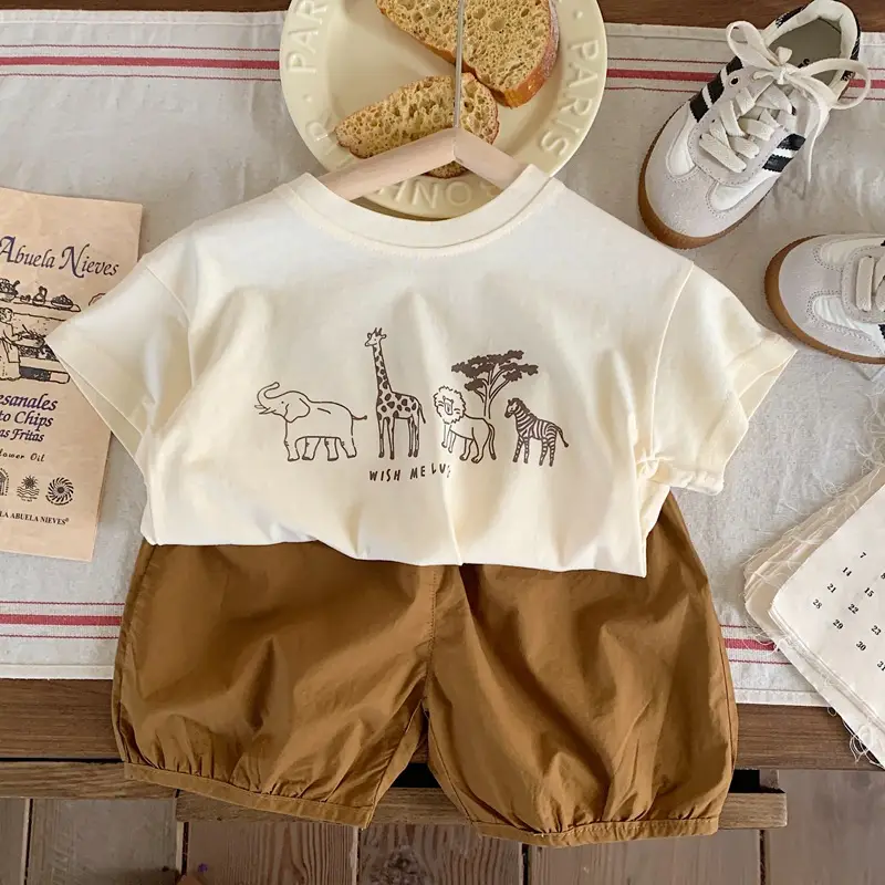 Kids Cartoon T-Shirt White 2025 Summer — feature 8