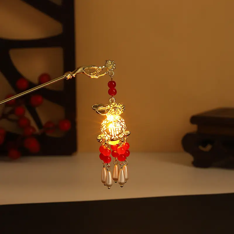 Luminous Antique Tassel Hairpin for Women