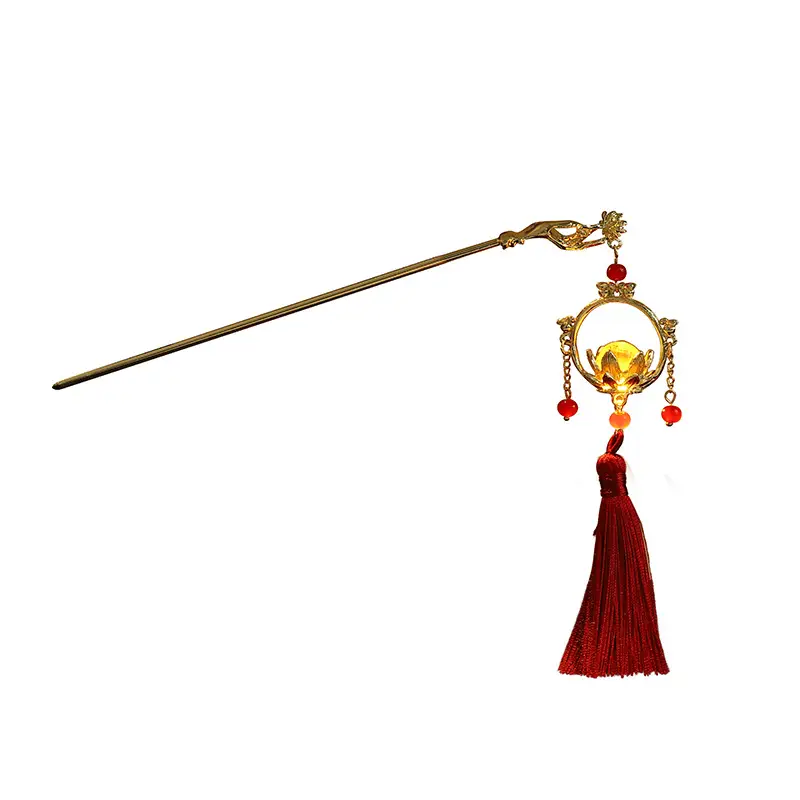 Luminous Antique Tassel Hairpin for Women