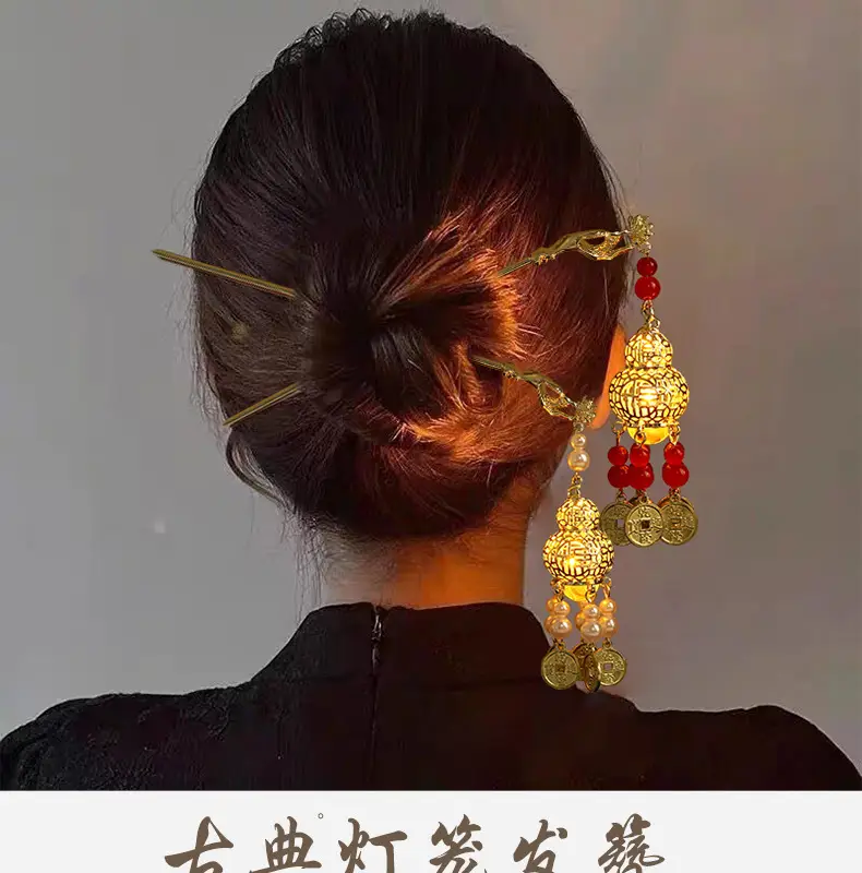 Luminous Antique Tassel Hairpin for Women — feature 1