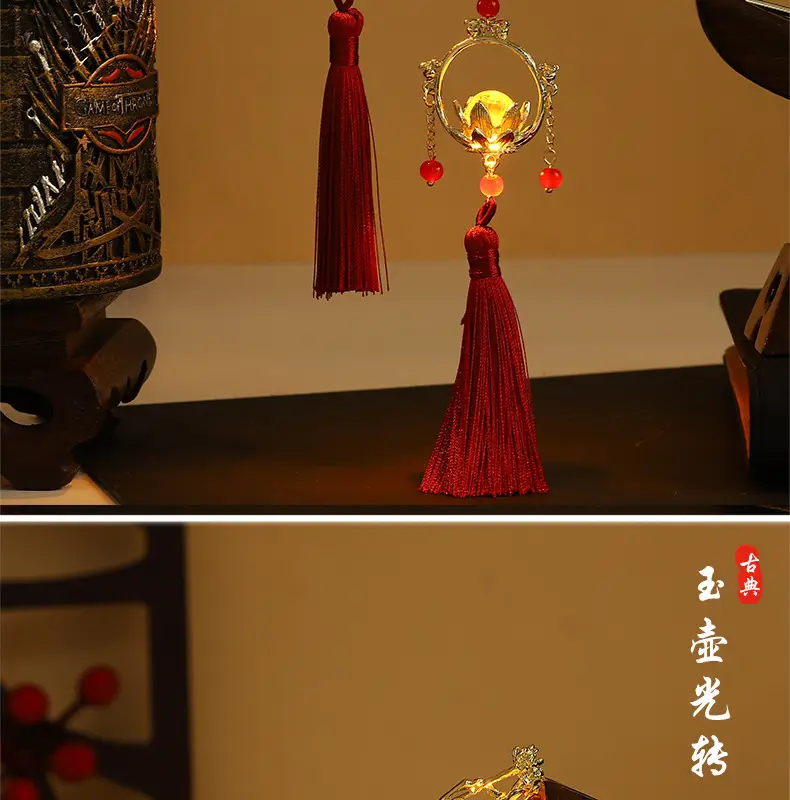 Luminous Antique Tassel Hairpin for Women — feature 7