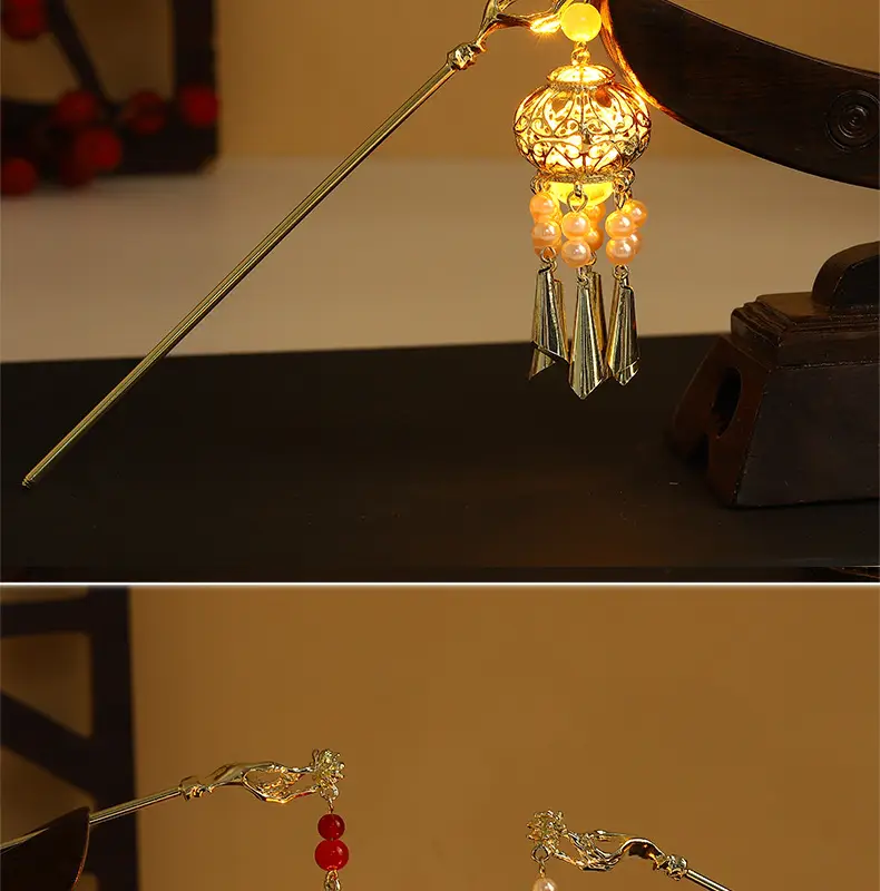 Luminous Antique Tassel Hairpin for Women — feature 8